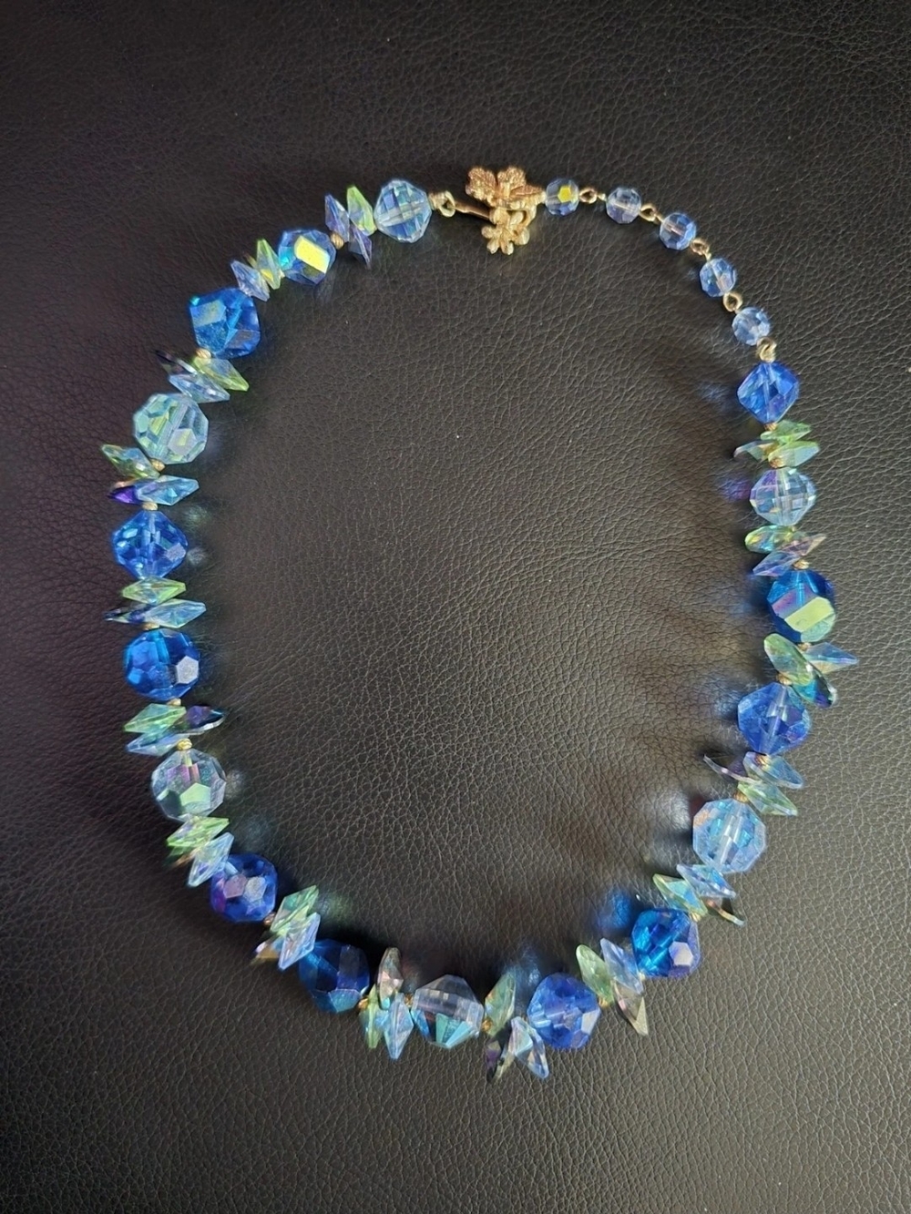 Vendome Crystal Blue Aurora Necklace